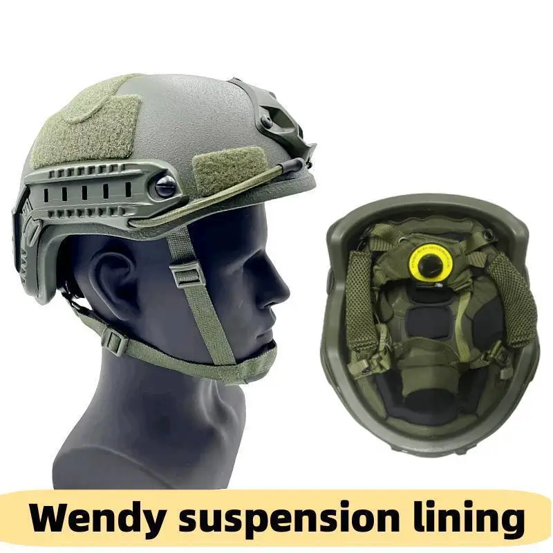 Dulhigh-Casque de coupe balistique, armure pare-balles, sécurité, noir rapide, vert militaire, NIJ, Perspectives IA
